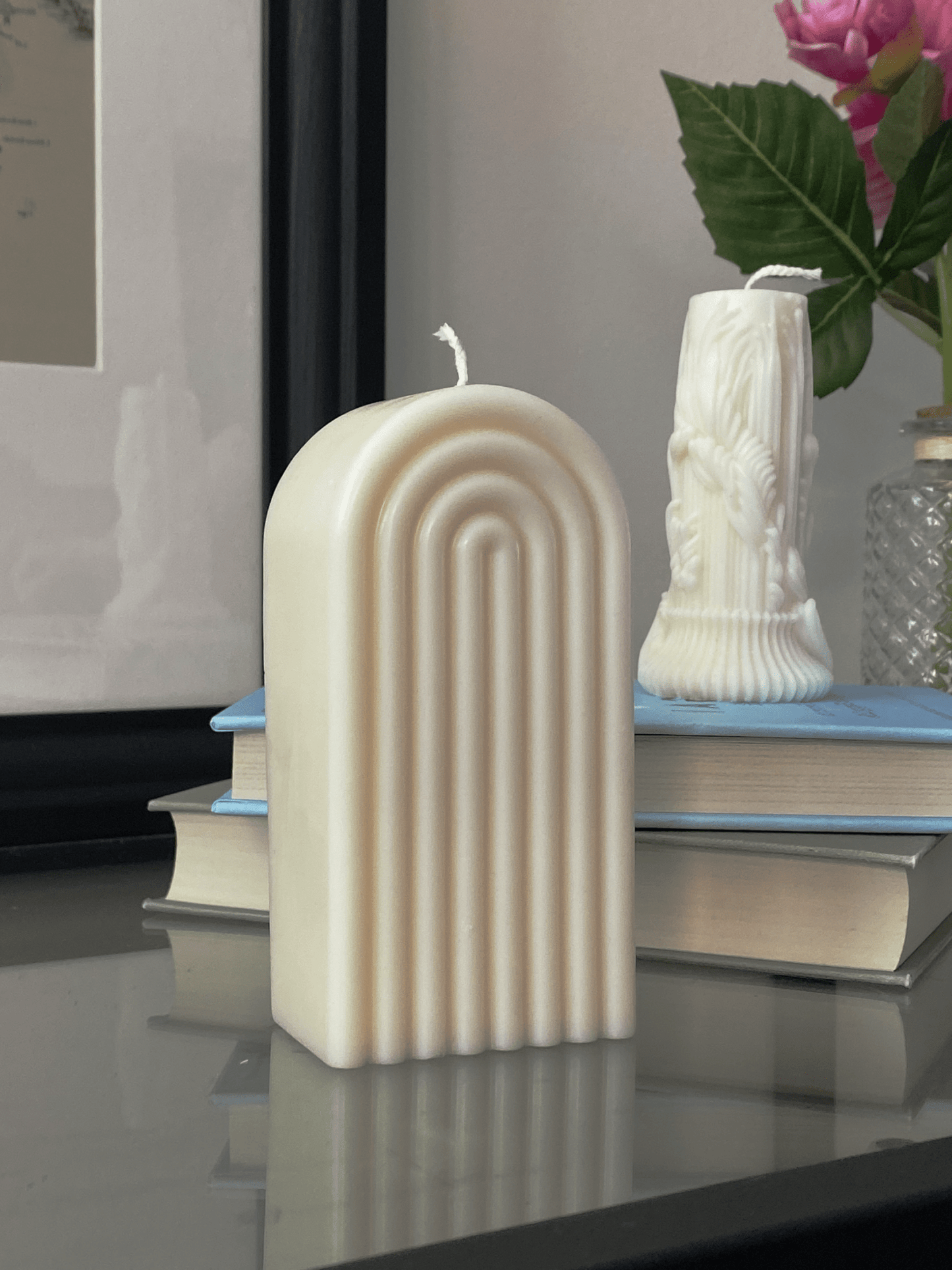 Arch Sculpture Candle – Unscented - CasaLumos