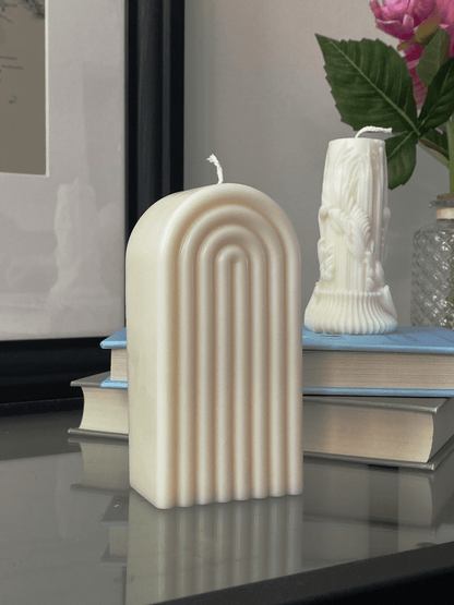 Arch Sculpture Candle – Unscented - CasaLumos
