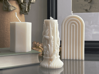 Arch Sculpture Candle – Unscented - CasaLumos