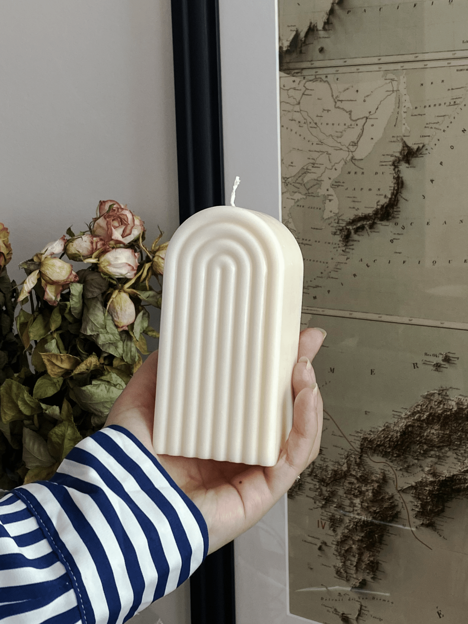 Arch Sculpture Candle – Unscented - CasaLumos