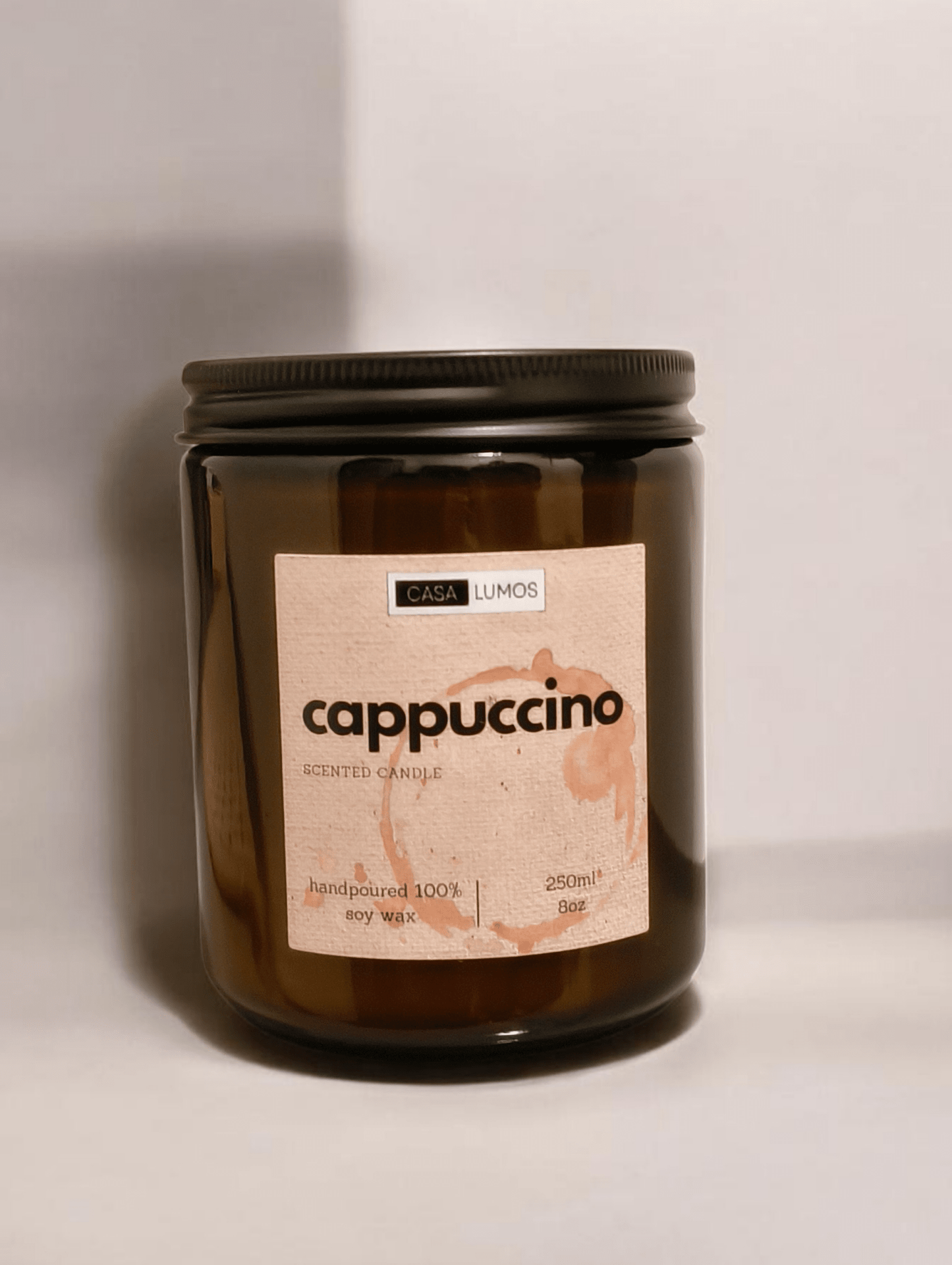 Cappuccino Scented Soy Candle - Casa Lumos - CasaLumos