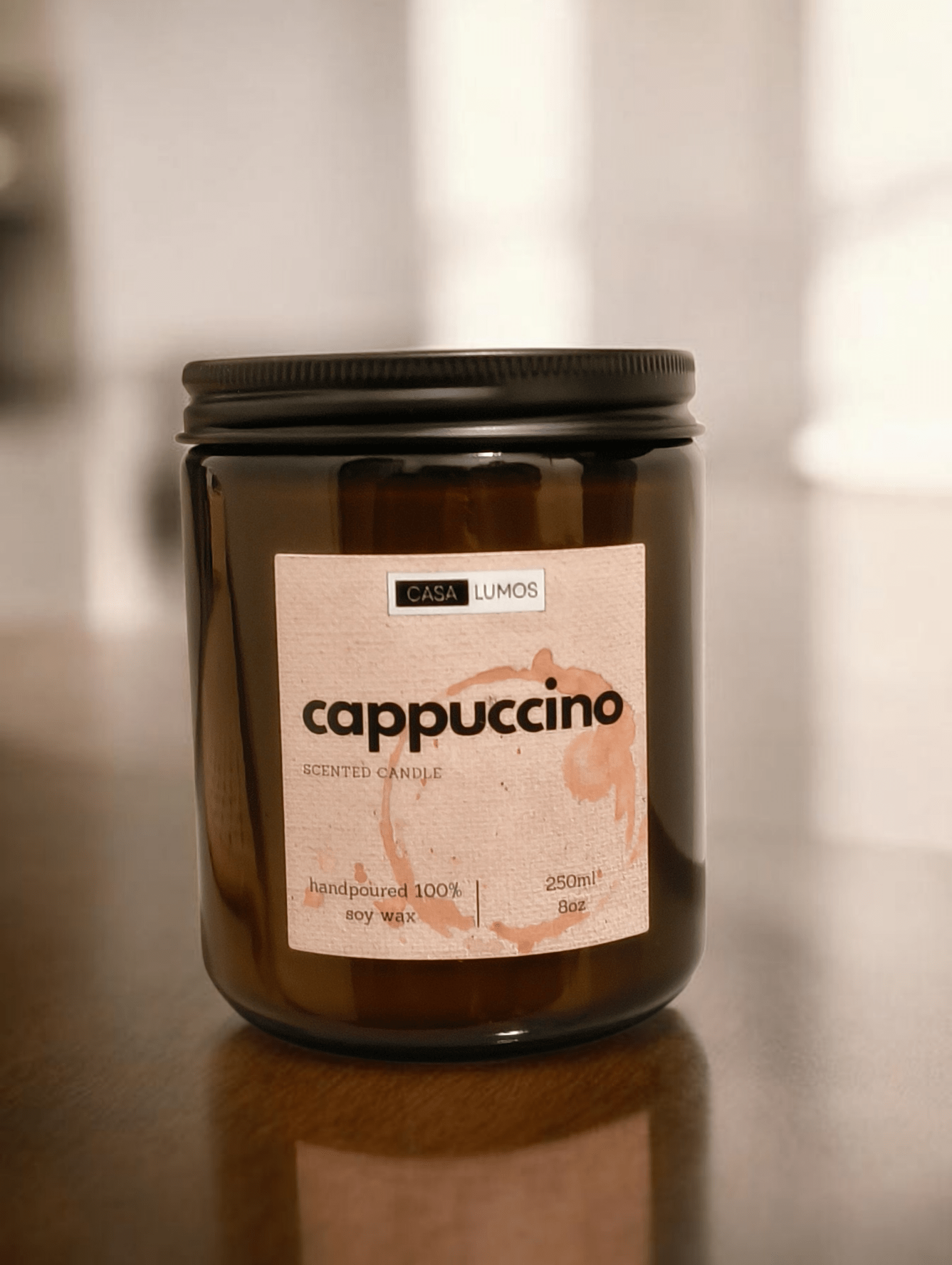 Cappuccino Scented Soy Candle - Casa Lumos - CasaLumos