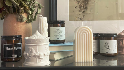 Column Candle – Handpoured Soy Wax Sculpture – Ornamental Decorative Candle – Luxury Home Decor - CasaLumos